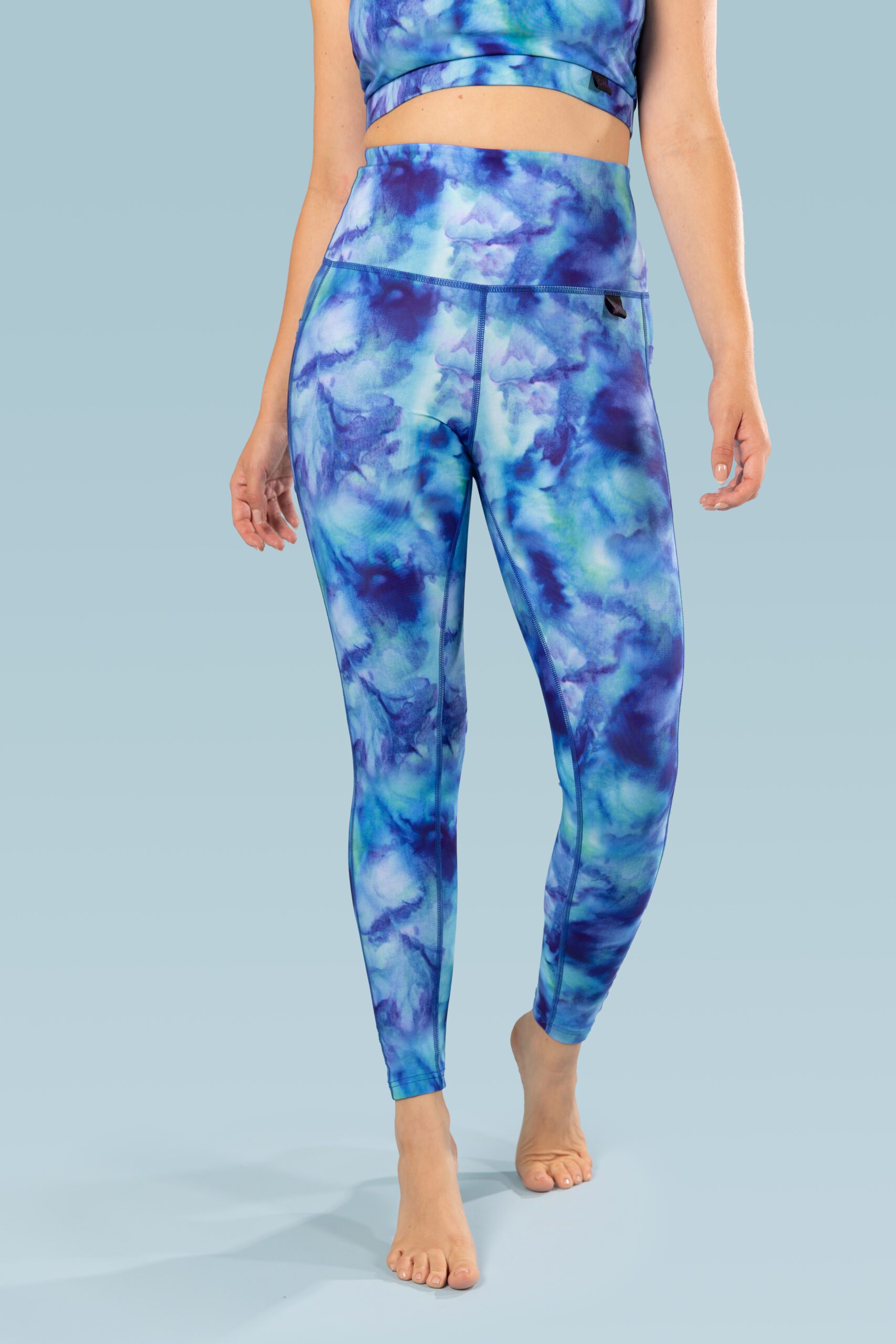 Blue Lagoon Leggings with Pockets - Image 5