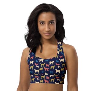 Dog Print Sports Bra