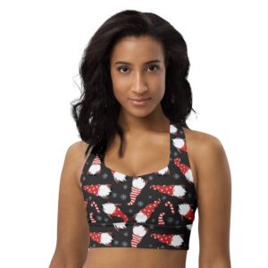 Christmas Gonk Sports Bra Top