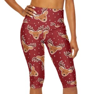 Reindeer Capris With Pockets