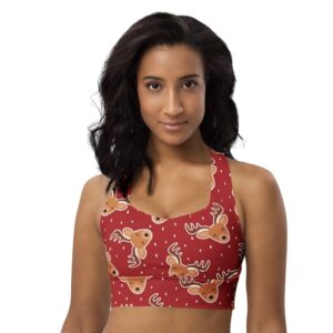 Reindeer Sports Bra Top
