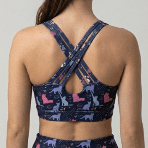 Cat Print Sports Bra Top